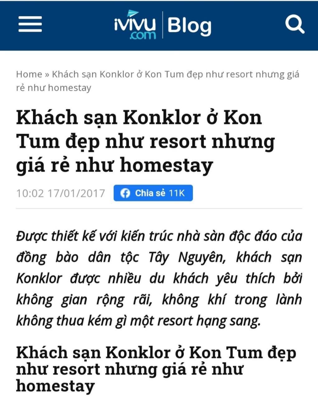 Konklor Hotel Kon Tum Exterior foto